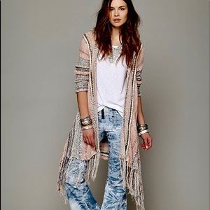 Free People Act of Love Cardigan Sweater. RARE.